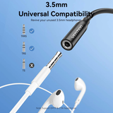  Đầu Chuyển Âm Thanh USB-C Male to 3.5mm Female Audio Adapter VENTION BII (48KHz@16bit, OMTP&CTIA, DAC) 