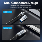  Đầu Chuyển Mạng LAN USB-C/USB-A to 2.5G Ethernet Adapter VENTION CFU 