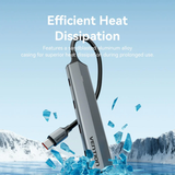  HUB Chuyển Đa Năng 5-in-1 USB 3.2 Gen 2 VENTION CKY (10Gbps, USB 3.2 Gen 2 Type-C) 