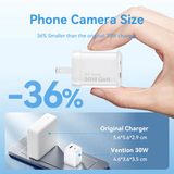 Củ Sạc Nhanh 2-Port USB (C + A) GaN Charger VENTION FCE - US Plug (30W/30W, GaN V) 