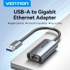  Đầu Chuyển Mạng LAN USB-A to Gigabit Ethernet VENTION CEZ (1Gbps, 0.15m) 