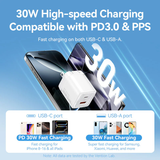  Củ Sạc Nhanh 2-Port USB (C + A) GaN Charger VENTION FCE - US Plug (30W/30W, GaN V) 