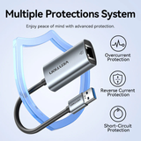  Đầu Chuyển Mạng LAN USB-A to Gigabit Ethernet Adapter VENTION CEZ 