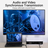  Cáp HDMI2.0 4K Right Angle 90° VENTION AAR (4K@60Hz, 18Gbps, HDR) 