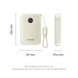  Pin Dự Phòng VENTION FKA 10000mAh 22.5W (CCC / 3C Certification, With Type-C Built-in Cable, Digital Display) 