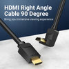  Cáp HDMI2.0 4K Right Angle 90° VENTION AAR (4K@60Hz, 18Gbps, HDR) 