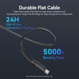  Cáp Sạc Dây Rút Đa Năng 3-in-1 C to L+2C VENTION TRK 100W (1.1m, 5A, 480Mbps) 