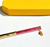  Crystalline Dragon & Phoenix ballpoint pen Octagon shape, Dragon, Red, Gold-tone plated 