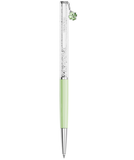  Bút ký Crystalline charm cỏ 4 lá xanh mạ Chrome - Crystalline ballpoint pen Clover, Green, Green lacquered, Chrome plated 