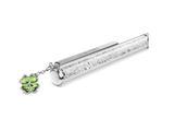  Bút ký Crystalline charm cỏ 4 lá xanh mạ Chrome - Crystalline ballpoint pen Clover, Green, Green lacquered, Chrome plated 