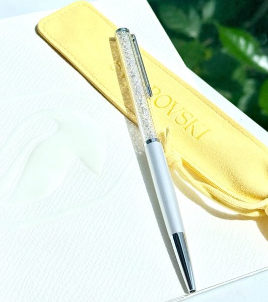  Bút ký Crystalline xám mạ Chrome - Crystalline ballpoint pen Gray, Gray lacquered, Chrome Plated 