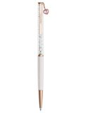  Bút ký Crystalline charm tim hồng - Crystalline ballpoint pen Heart, Pink, Pink lacquered, Rose gold-tone plated 