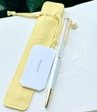  Bút ký Crystalline charm móng ngựa - Crystalline ballpoint pen Horse shoe, White, White lacquered, Gold-tone plated 