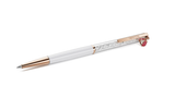  Bút ký Crystalline charm bọ rùa đỏ - Crystalline ballpoint pen Ladybug, White, Red lacquered, Rose gold-tone plated 
