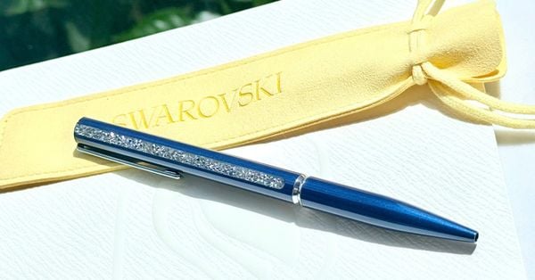  Bút ký Shimmer xanh mạ Chrome - Shimmer ballpoint pen Blue, Blue lacquered, Chrome plated 