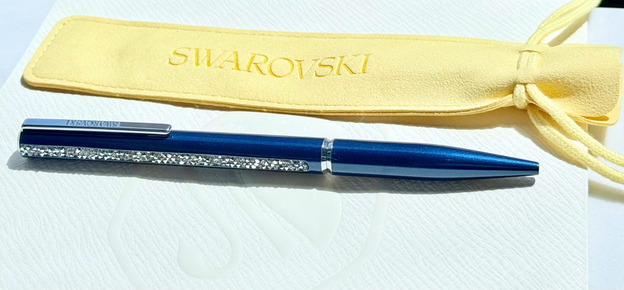  Bút ký Shimmer xanh mạ Chrome - Shimmer ballpoint pen Blue, Blue lacquered, Chrome plated 