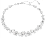 Constella necklace Round cut, White, Rhodium plated 