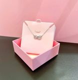  Hyperbola pendant Pavé, Infinity, White, Rhodium plated 