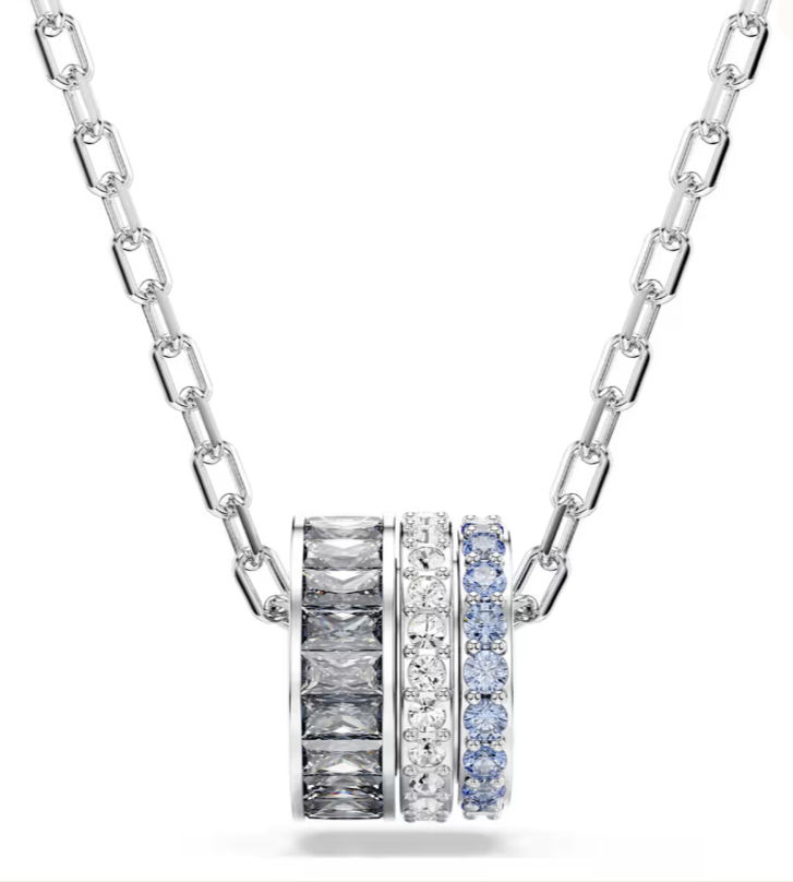  Connexus pendant Mixed cuts, `Love is around`, Multicolored, Rhodium plated 