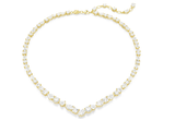  Mesmera necklace Mixed cuts, White, Gold-tone plated 