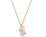  Dây chuyền thiên nga mixed cuts vàng hồng Swarovski - Swarovski Swan pendant Mixed cuts, Swan, White, Rose gold-tone plated 5738203 