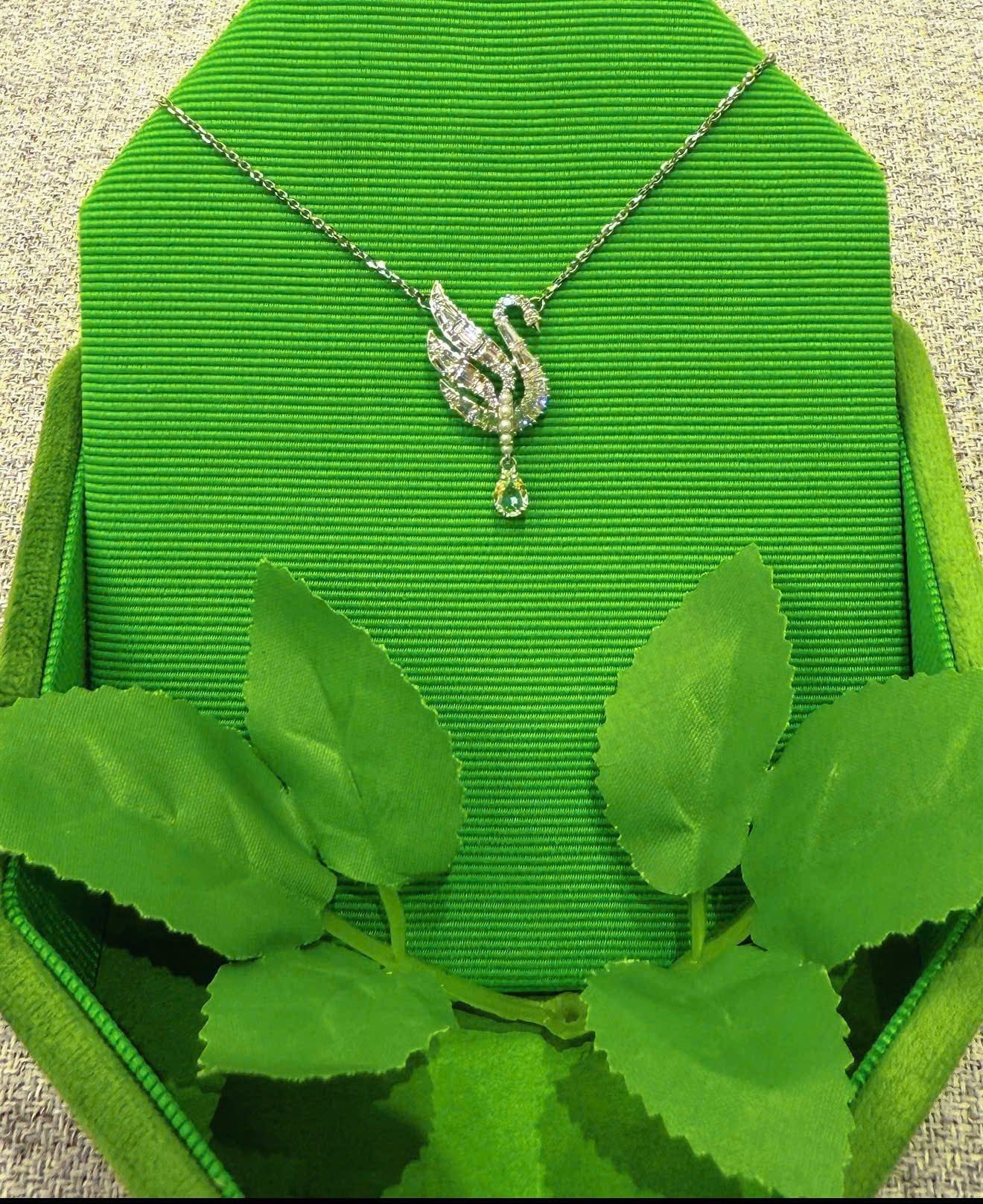  Dây chuyền thiên nga trắng mix ngọc trai Swarovski - Swarovski Swan pendant Swan, White, Rhodium plated 5723387 