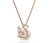  Dây chuyền thiên nga đá nhảy mixed cuts hồng Swarovski - Swarovski Swan pendant Mixed cuts, Pink, 5732414 