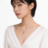  Dây chuyền thiên nga đá nhảy mixed cuts hồng Swarovski - Swarovski Swan pendant Mixed cuts, Pink, 5732414 