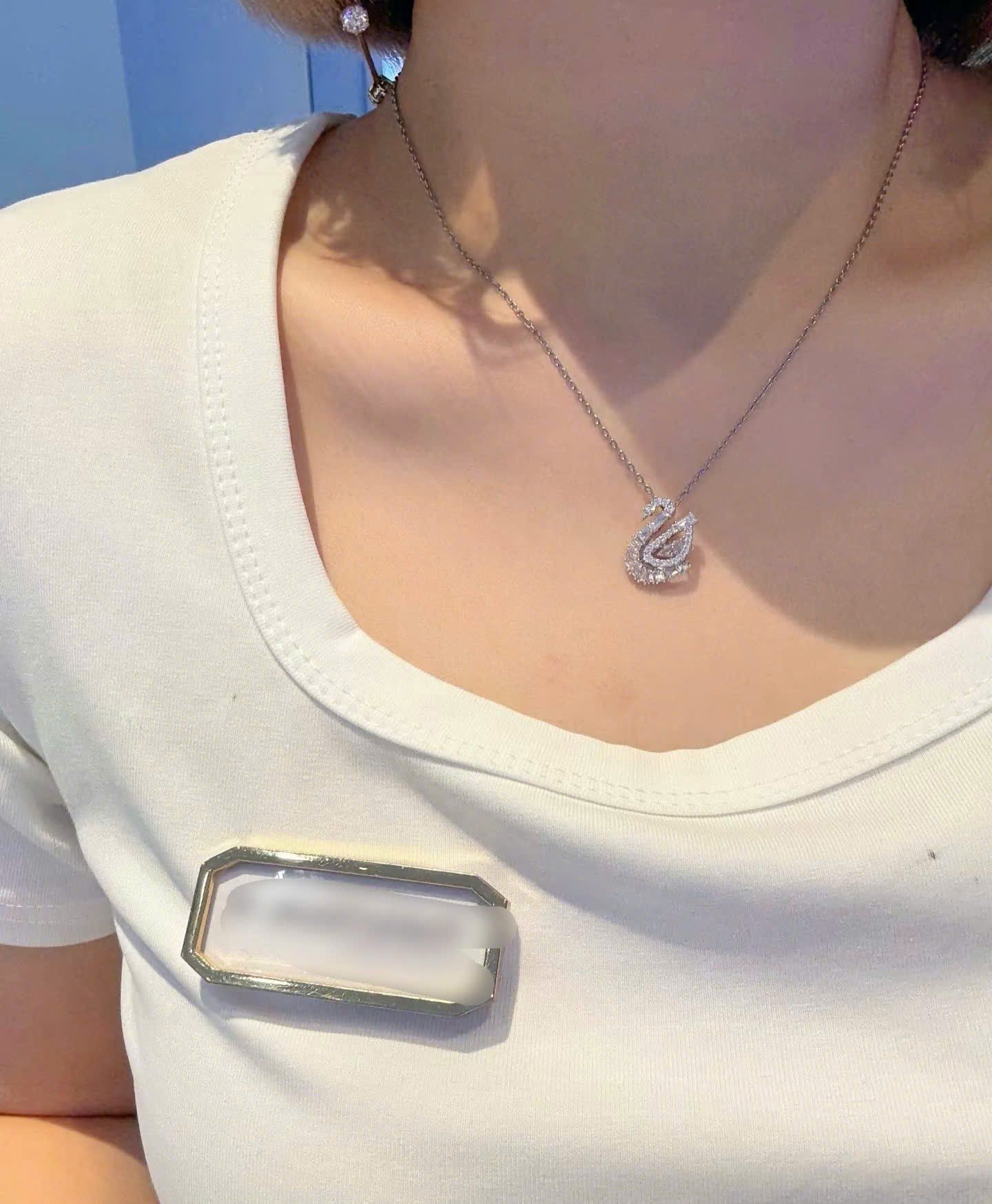  Swan pendant Mixed cuts, Swan 