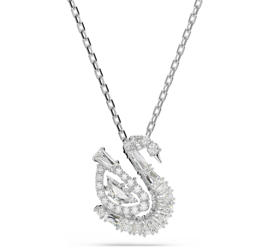  Dây chuyền thiên nga đá nhảy mixed cuts hồng Swarovski - Swarovski Swan pendant Mixed cuts, White 5732412 
