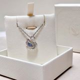  Dây chuyền thiên nga đá nhảy mixed cuts xanh - Swan pendant Mixed cuts, Swan, Blue 