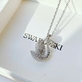  Dây chuyền thiên nga đính pha lê trắng - Swan pendant Swan, Medium, White, Rhodium plated 