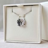 Dây chuyền thiên nga uyên ương Swarovski - Swarovski Swan pendant, Black, Mixed metal finish 5705721 