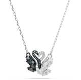  Dây chuyền thiên nga uyên ương Swarovski - Swarovski Swan pendant, Black, Mixed metal finish 5705721 