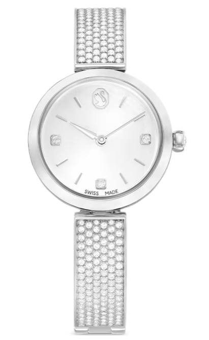  Illumina watch Swiss Made, Metal bracelet, Silver tone, Stainless steel 