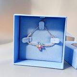  Lắc tay Swarovski Ariana Grande hoa pha lê đa sắc - Ariana Grande x Swarovski bracelet, Mixed cuts, Flower, Multicolored, Rhodium plated 