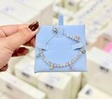  Lắc tay Swarovski Ariana Grande tennis charm pha lê đa sắc - Ariana Grande x Swarovski bracelet, Mixed cuts, Multicolored, Rhodium plated 