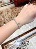  Lắc tay Swarovski Ariana Grande tennis charm pha lê đa sắc - Ariana Grande x Swarovski bracelet, Mixed cuts, Multicolored, Rhodium plated 