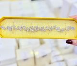  Lắc tay Swarovski Constella mixed cuts trắng - Swarovski Constella bracelet, Mixed cuts, White, Rhodium plated 