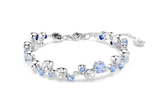  Lắc tay Swarovski Constella trắng xanh dương - Swarovski Constella bracelet, Mixed cuts, Blue, Rhodium plated 