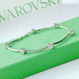  Vòng tay Swarovski Constella round cut trắng bạc - Swarovski Constella bangle, round cut, White, Rhodium plated 