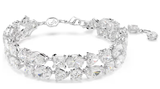  Mesmera bracelet Mixed cuts, White, Rhodium plated 