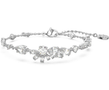  Lắc tay Swarovski Gema hoa pha lê trắng - Swarovski Gema Bracelet Mixed Cut White Flower Rhodium Plated 
