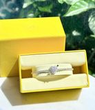  Lắc tay Swarovski Idyllia mũi tên trái tim trắng bạc - Swarovski Idyllia bracelet, Mixed cuts, Heart with arrow, White, Rhodium plated 