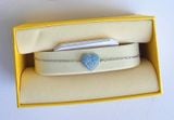  Lắc tay Swarovski Idyllia trái tim ombre xanh - Swarovski Idyllia bracelet, Heart, Blue, Rhodium plated 