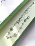  Lắc tay Swarovski Imber trắng - Swarovski Imber bracelet, Round cut, White, Rhodium plated 