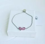  Lắc tay Swarovski Lifelong Bow nơ hồng - Swarovski Lifelong Bow bracelet, Bow, Pink, Rhodium plated 