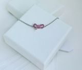  Lắc tay Swarovski Lifelong Bow nơ hồng - Swarovski Lifelong Bow bracelet, Bow, Pink, Rhodium plated 