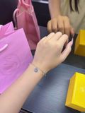  Lắc tay Swarovski Magic bông tuyết xanh dương bạc - Swarovski Magic bracelet, Snowflake, Blue, Rhodium plated 