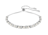  Lắc tay Swarovski Matrix pha lê mix ngọc trai - Matrix bracelet Crystal pearl, Round cut, White, Rhodium plated 
